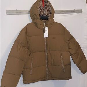 Lacoste mens Solid Full Zip Puffer Parka Jacket | MED